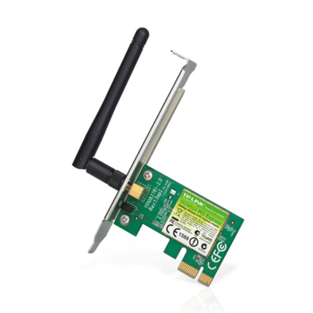 Adaptador Wi-Fi PCIe TP-Link TL-WN781ND (150Mbps, 2.4GHz, Antena Desmontable)