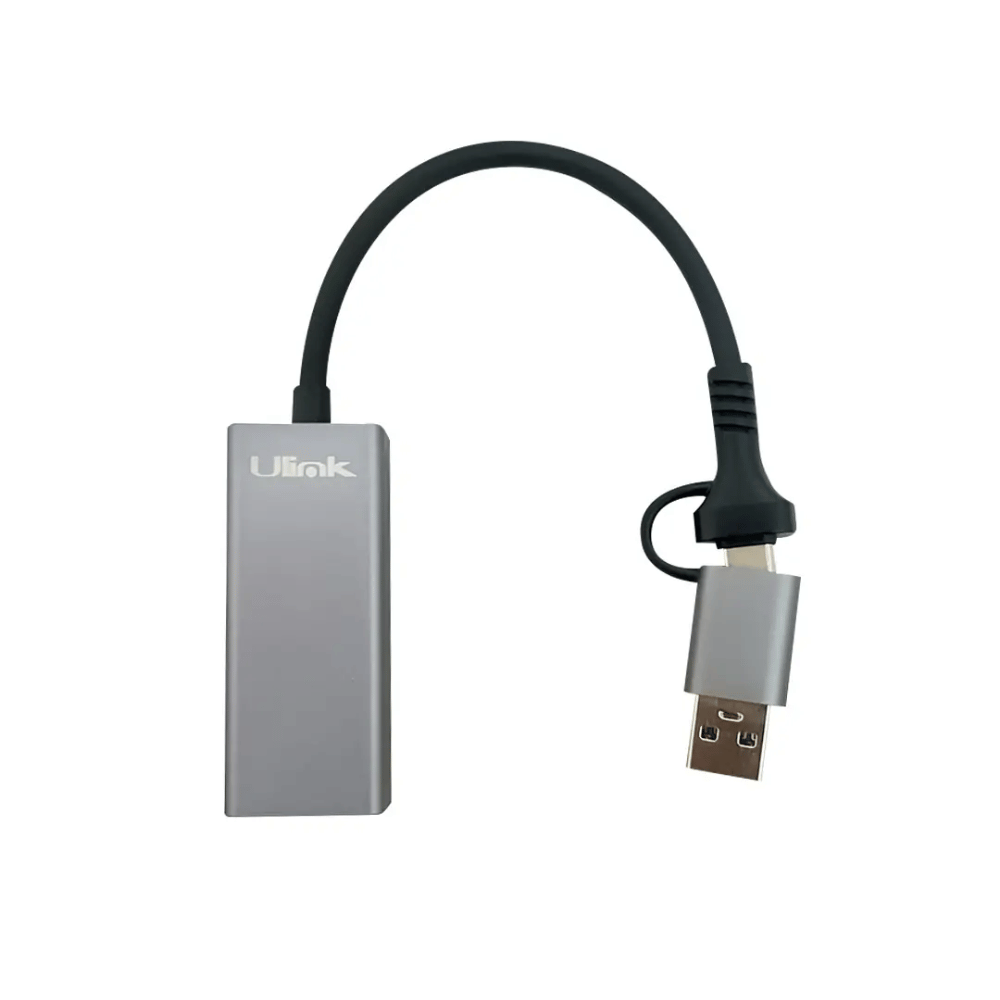 Adaptador Red Gigabit USB-C/USB-A Ulink UL-GBUSBCA