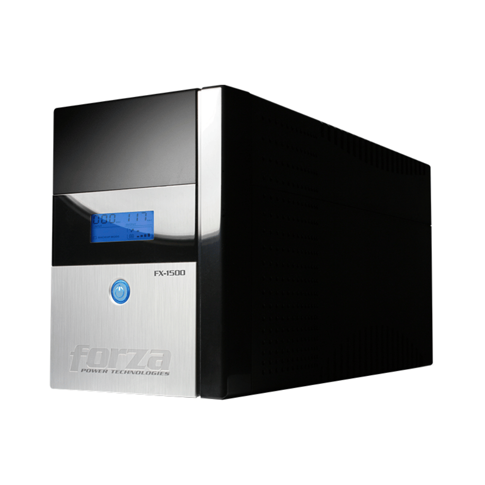 UPS Forza 1500VA/840W FX-1500LCD-C (6 Tomas 220V, LCD, Red, Protege Estaciones de Trabajo y POS)