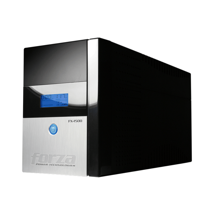 UPS Forza 1500VA/840W FX-1500LCD-C (6 Tomas 220V, LCD, Red, Protege Estaciones de Trabajo y POS)