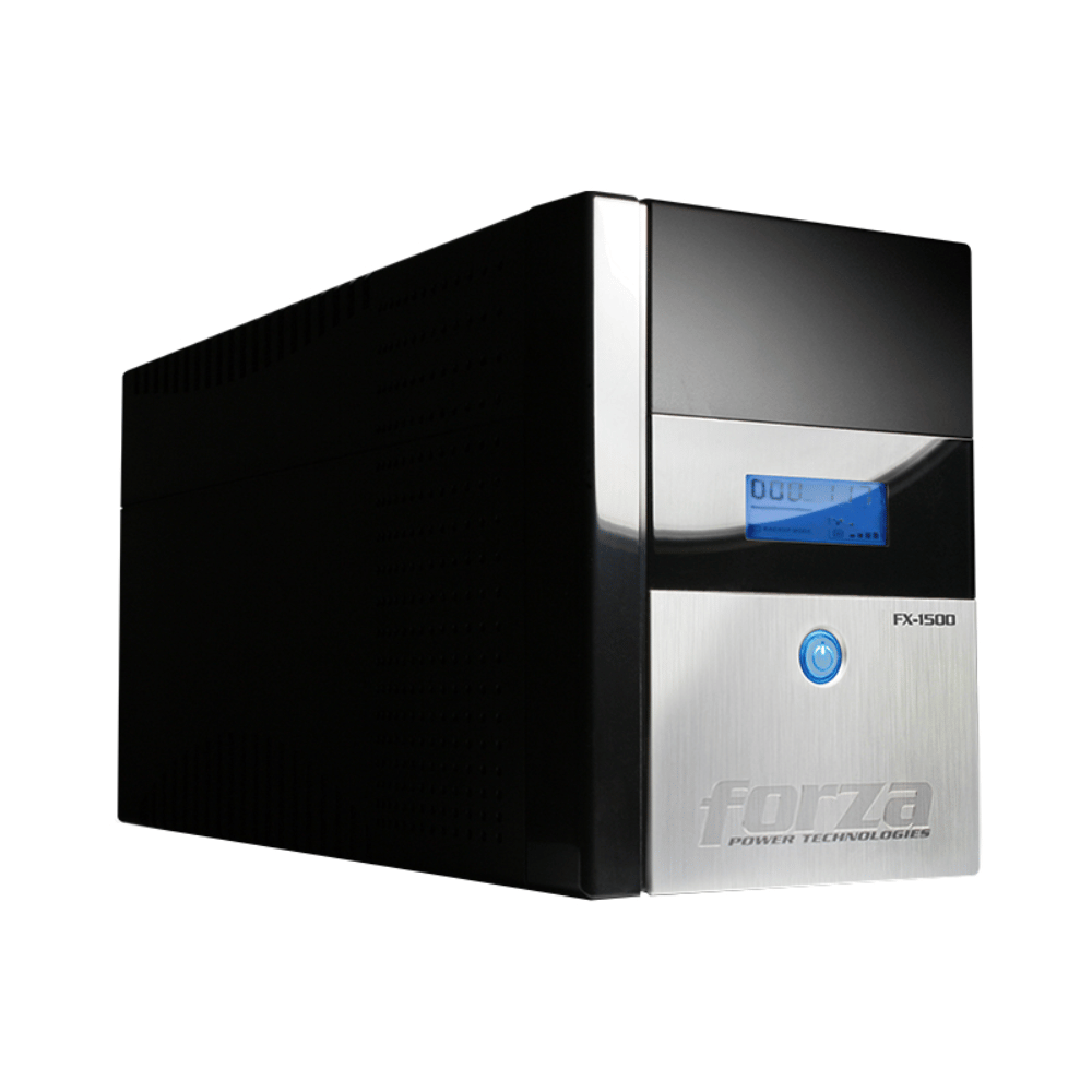 UPS Forza 1500VA/840W FX-1500LCD-C (6 Tomas 220V, LCD, Red, Protege Estaciones de Trabajo y POS)