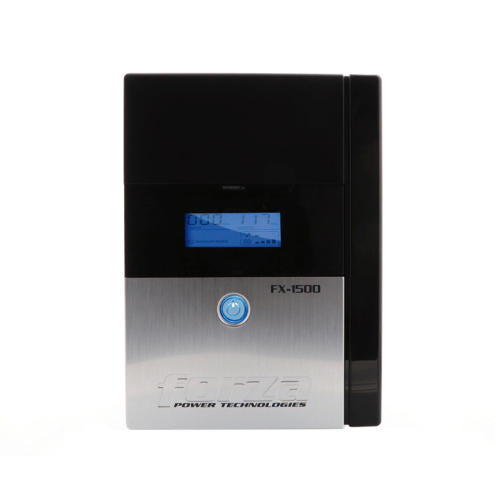 UPS Forza 1500VA/840W FX-1500LCD-C (6 Tomas 220V, LCD, Red, Protege Estaciones de Trabajo y POS)