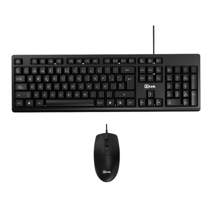 Kit Teclado y Mouse USB Utek UT-KTD250