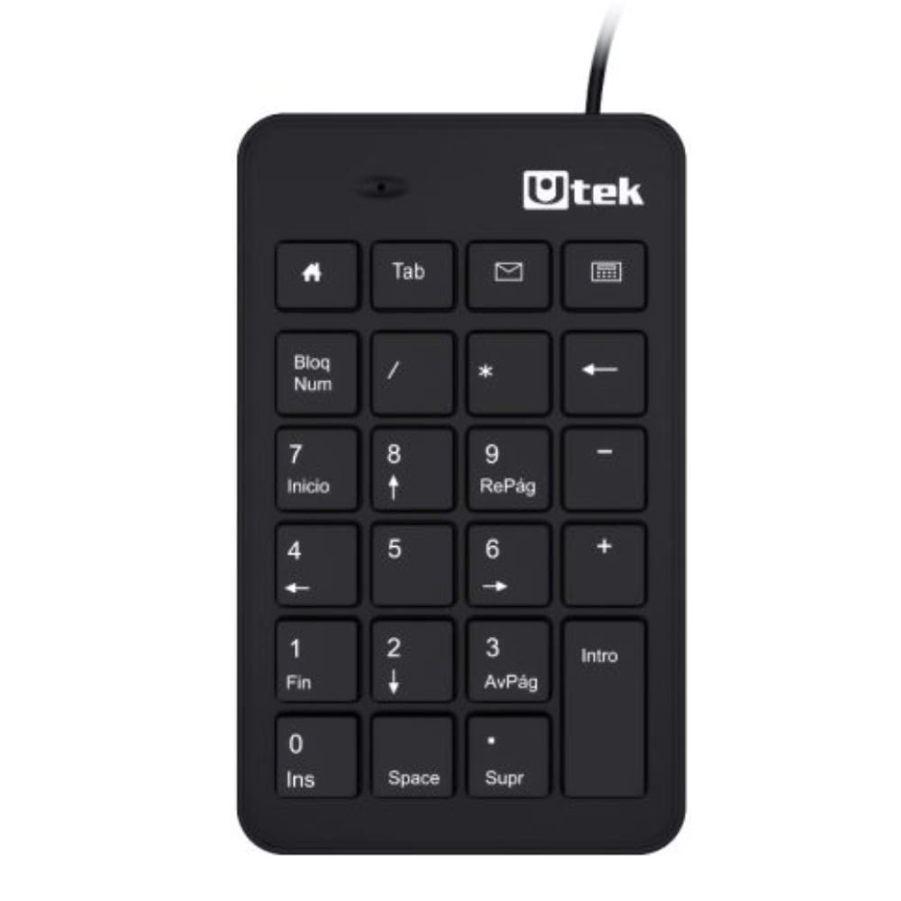 Teclado Numérico USB Multimedia Utek UT-KBN700U