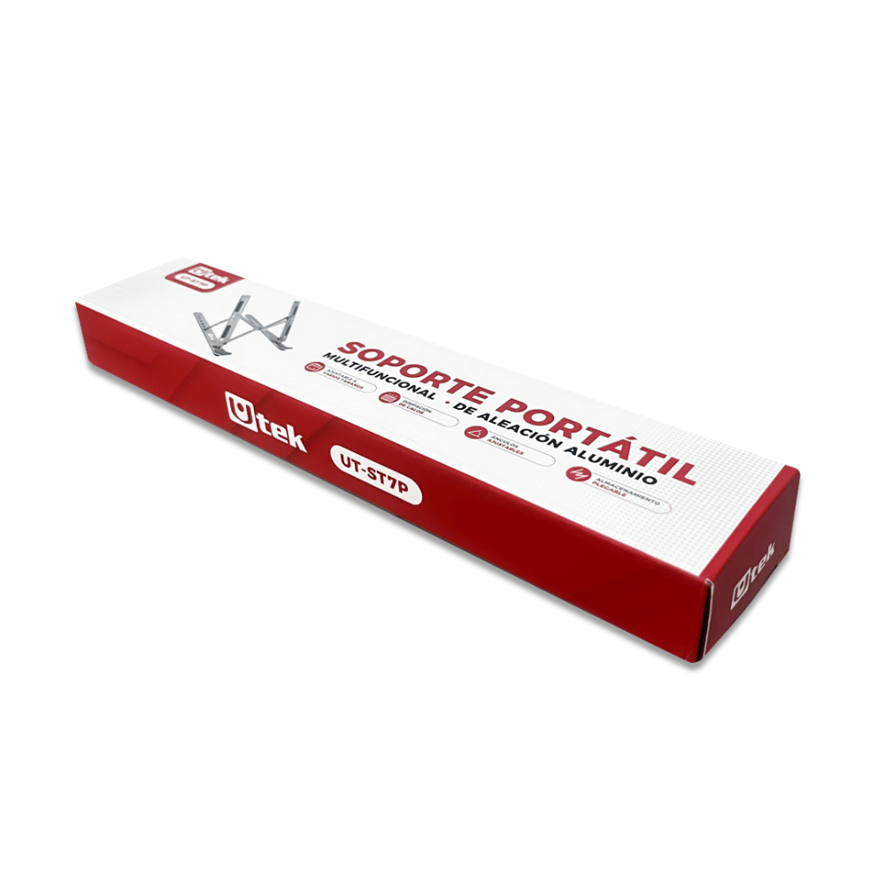 Soporte Notebook Utek UT-ST7P (Aluminio, Portable, Extendible)