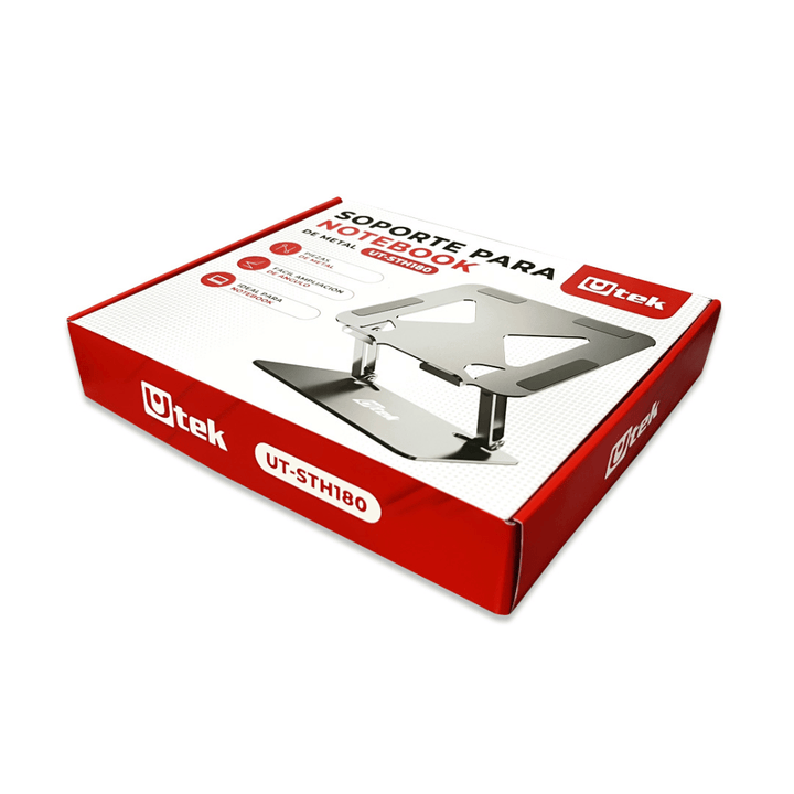 Soporte Notebook Utek UT-STH180 (Aluminio, Regulación de Altura)