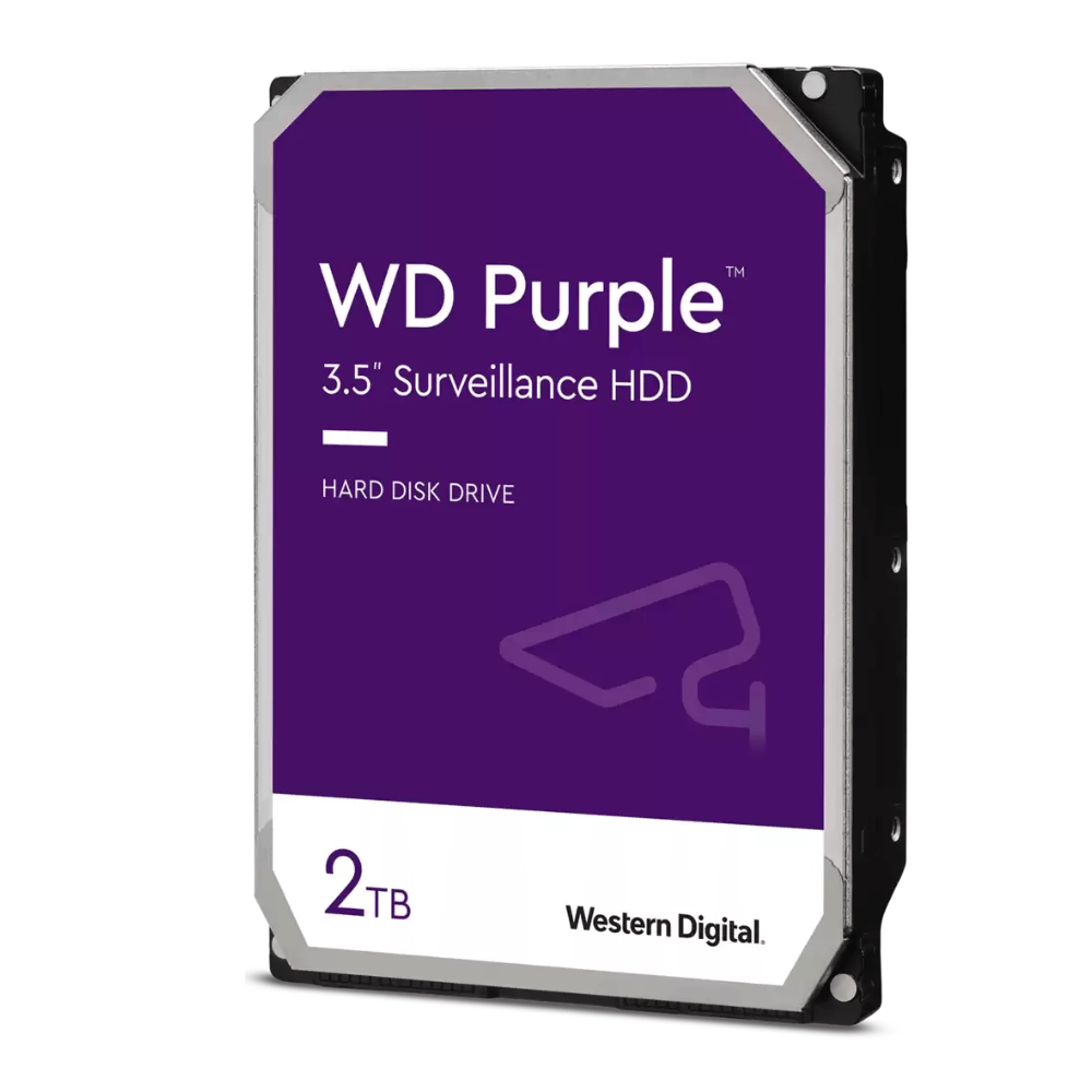 Disco Duro 3.5" 2TB SATA Western Digital Purple Surveillance WD23PURZ (Vigilancia, 7×24h)