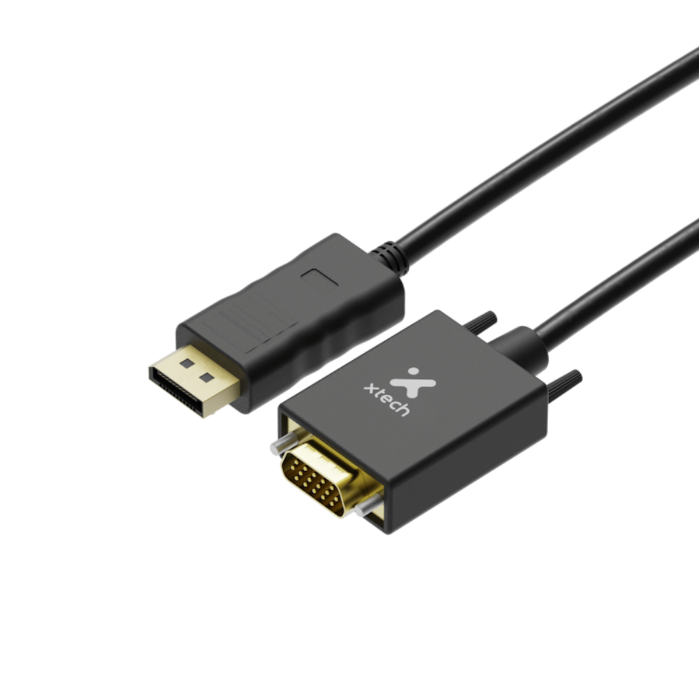 Cable DisplayPort a VGA Xtech XTC-377 (1080p, 1.8 mts)