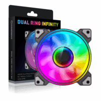 Ventilador Gabinete Gamemax Dual Ring Infinity BK (ARGB, 120mm)