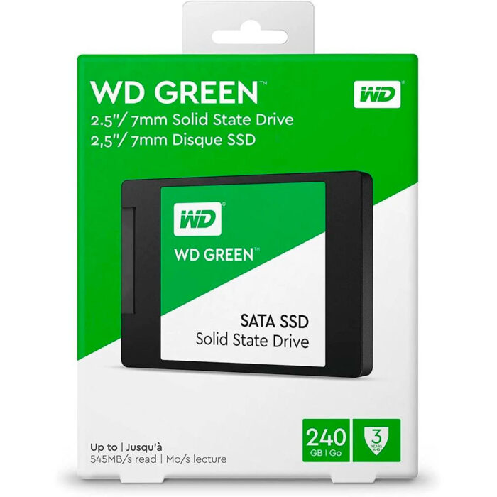 DISCO SSD 2.5 240GB WD GREEN SATA 545 MBPS"