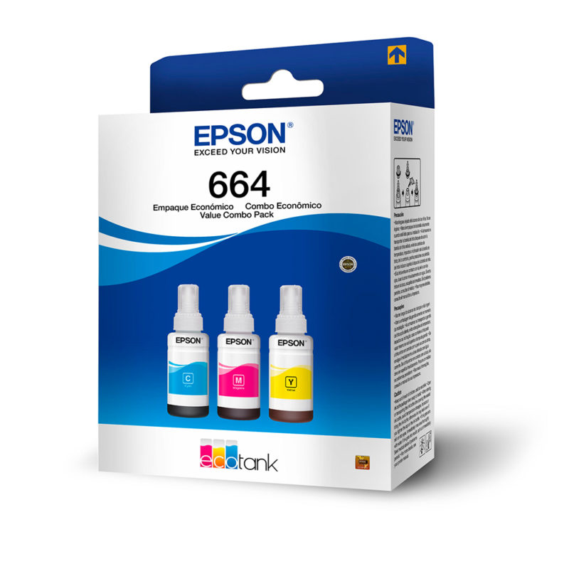 Tinta Epson T664520-3P L200 Pack 3 Color