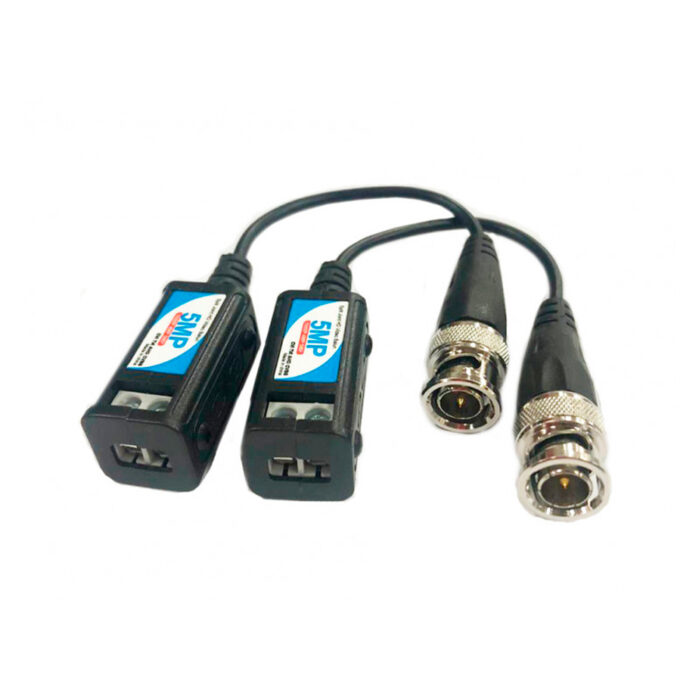 Set Balun 5MP HDCVI/TVI/AHD/Análogo 1Ch Pequeño Lumibox