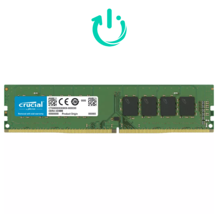 Memoria RAM Crucial, UDIMM DDR4 3200 MHZ 8GB; CT8G4DFRA32A; Nuevo