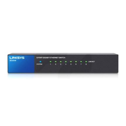 Switch Gigabit Linksys SE3008
