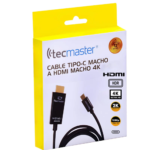 Cable USBC a HDMI Macho Tecmaster TM-100539