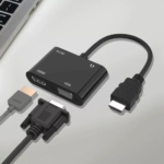 Adaptador HDMI a HDMI+VGA con Audio + Micro USB Ulink UL-CV3500HV