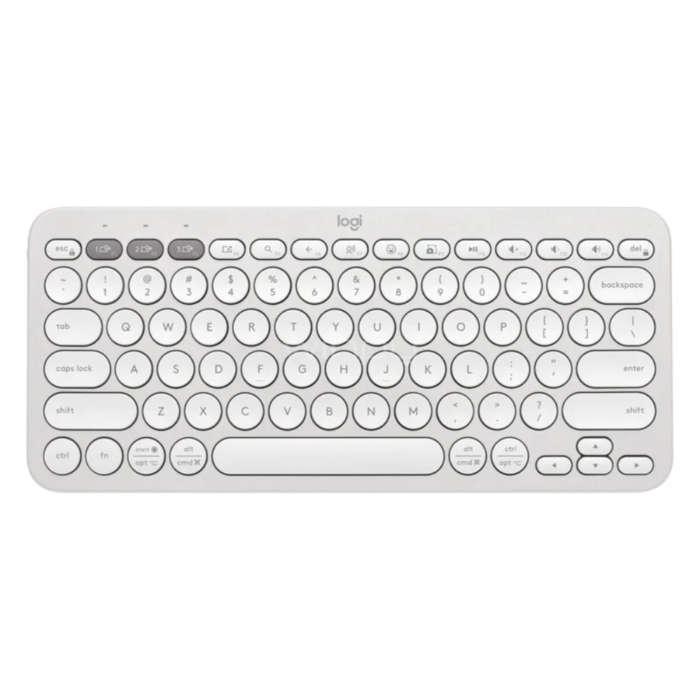 Teclado Logitech Pebble Keys 2 K380S Bluetooth Blanco