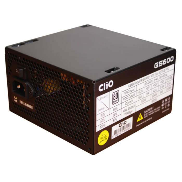 Fuente de Poder Clio GS-600 600W 80 Plus White