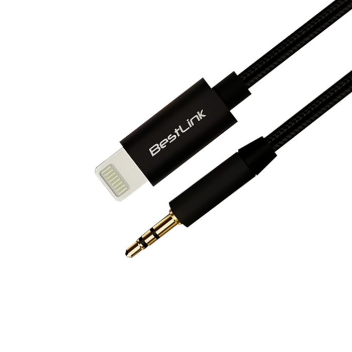 Cable de Audio, BestLink, BL-CBA030AL, Lightning a 3.5mm, Alta calidad de sonido