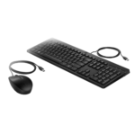 Kit Teclado y Mouse HP 225 (Alámbrico, USB-A, Color Negro)