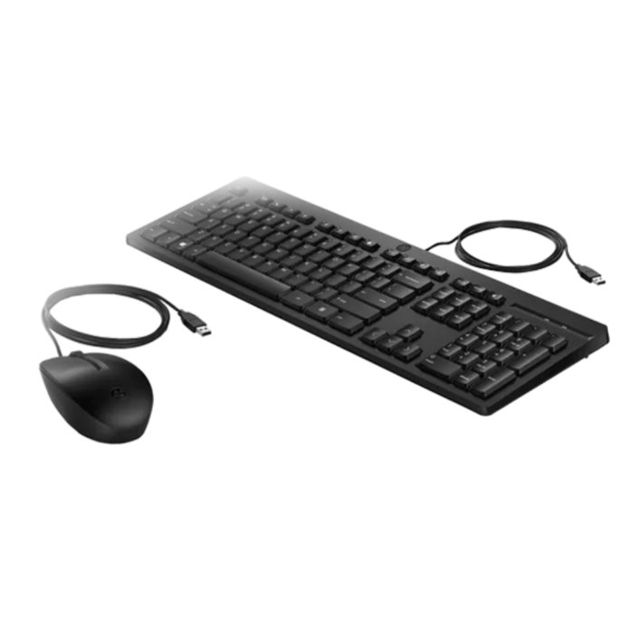 Kit Teclado y Mouse HP 225 (Alámbrico, USB-A, Color Negro)