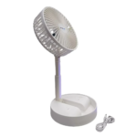 Ventilador Portátil, Tecnolab, TL668, Recargable con Pedestal White