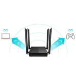 Router Wireless Dual Band AC1200, TP-Link, Archer C64, conexión estable