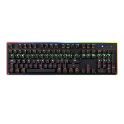 Teclado Gaming USB Mecánico Reptilex RX0004 Retroiluminado – Teclado mecánico con iluminación vibrante.