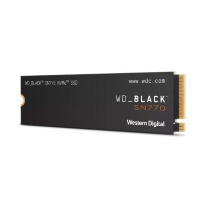 Disco Duro SSD Western Digital Black SN770 500GB (M.2 2280, NVMe PCIe 4.0 4x, Lectura 5000MB/s Escritura 4000MB/s)