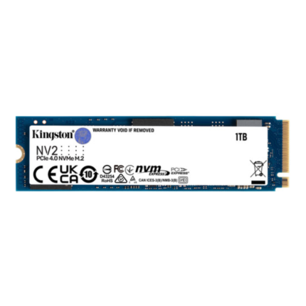 Disco Duro SSD Kingston NV2 1TB (NV2, M.2 2280, NVMe PCIe 4.0 x4, Lectura 3500MB/s Escritura 2100MB/s)