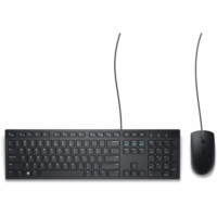Kit Teclado y Mouse Dell KM300C-LTN (alámbrico, USB)