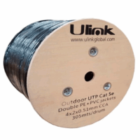 Rollo UTP Exterior Cat.6 100m 100% Cobre Ulink Resistente a la Intemperie
