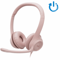 Audífonos con Micrófono Logitech H390 Headset (ROSA)