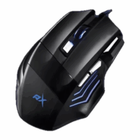 Mouse Gamer Reptilex/03-rx0047 (7 Botones Óptico Usb 2400 Dpi  Color Negro)