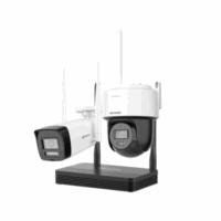 Kit de Videovigilancia Hikvision DS-J142I/NKS424W03H (Cámara Domo, Cámara Bullet,  NVS de 4Ch, WIFI6)