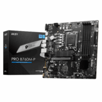 Placa Madre MSI PRO B760M-P DDR5 (Chipset Intel B760 (LGA 1700)Slots memorias 4x DDR5Canales memoria Dual channel)