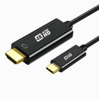 Cable USBC a HDMI Macho Tecmaster TM-100539 (4K, 30Hz, 1.8Mts)