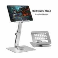 Soporte Notebook Utek UT-ST360 de aluminio con altura y rotación