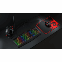 Combo Gaming Teclado + Mouse + Audífonos + MousePAD Redragon S101-BA-2-SP