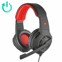 Audifono Gamer Trust GXT 310 Radius, Black, Micrófono flexible y banda de la cabeza ajustable; Nuevo
