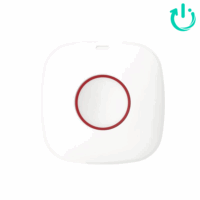 Botón de Pánico inalámbrico compatible con AXpro y AX Pro Hybrid; Hikvision; DS-PDEB1-EG2-WB(B); Nuevo