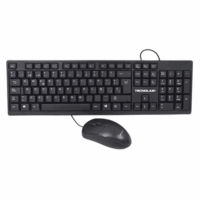 Kit Teclado y Mouse Tecnolab TL623 (USB, Negro)