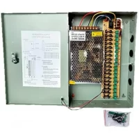 Fuente Switching ZKTeco (Kit en Gabinete, 12V 20A, 9 Canales)