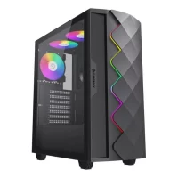 Gabinete Gamer GameMax Diamond CP (Vidrio Templado, Iluminación ARGB, Mid Tower ATX)