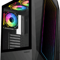 Gabinete Gamer GameMax Time Bandit (Vidrio Templado, 3 Ventiladores ARGB, Mid Tower ATX)